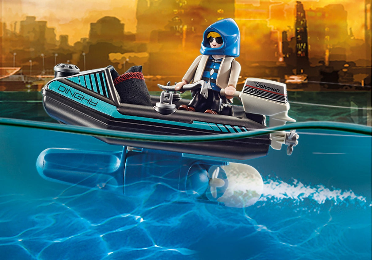 Playmobil 70782 Jetpack De La Policía: Arresto Del Ladrón De Arte