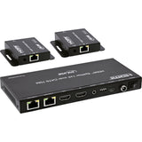 Video Splitter/Extender,1x2, Cat.6, Hdmi 4k/30hz, Kit Con 2 Receptores Inline
