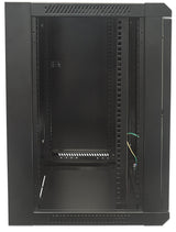 Intellinet Network Cabinet, Wall Mount (Standard), 12u, Usable Depth 260mm/Width 510mm, Negro, Flatpack, Max 60kg, Metal & Glass Door, Back Panel, Removeable Sides,Suitable Also For Use On Desk Or Floor, 19",Parts For Wall Install (Eg