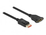 Delock Displayport Cable De Extensión Para Instalación 8k 60 Hz 3 M
