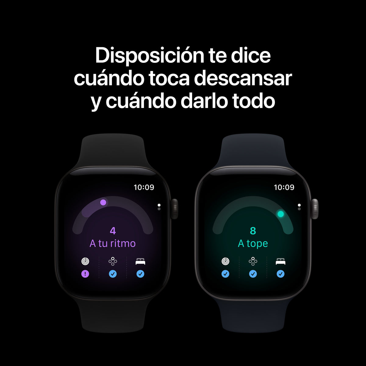 Apple Watch Series 12 Gps 46mm Negro Correa Deportiva Negra (S M)