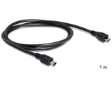 EAN 4043619831777 - DeLOCK 1m USB2.0 microB/miniB cable USB Micro-USB B Mini-USB B Negro imagen 2