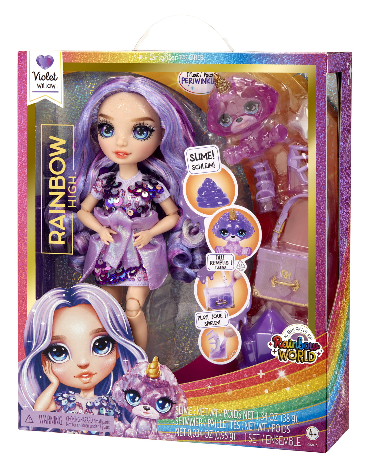 Muñeca  Mga Entertainment Classic Rainbow High Fashion Doll - Violeta 120223-Eu