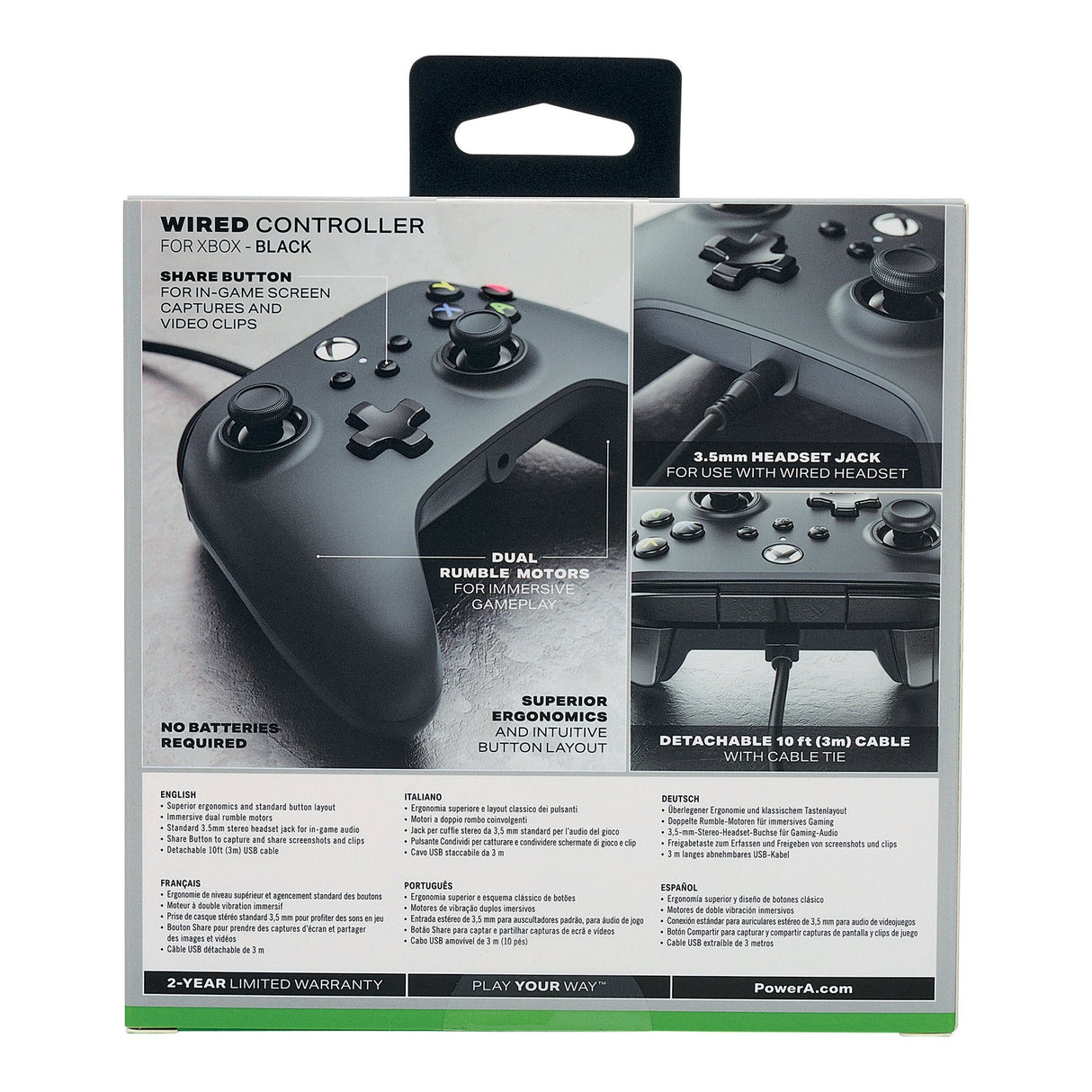 Mando Gaming Powera Para Xbox X/S Negro