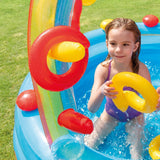 Piscina Hinchable Infantil Modelo Jardín Con Tobogán, 290 X 180 X 104 Cm