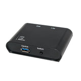 Logilink Ua0216 Hub Interruptor Usb 3.0 De 2 Puertos 5000 Mbit/S Negro
