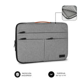 Funda Subblim Air Padding 360 Sleeve Para Portátiles Hasta 14' Gris Claro