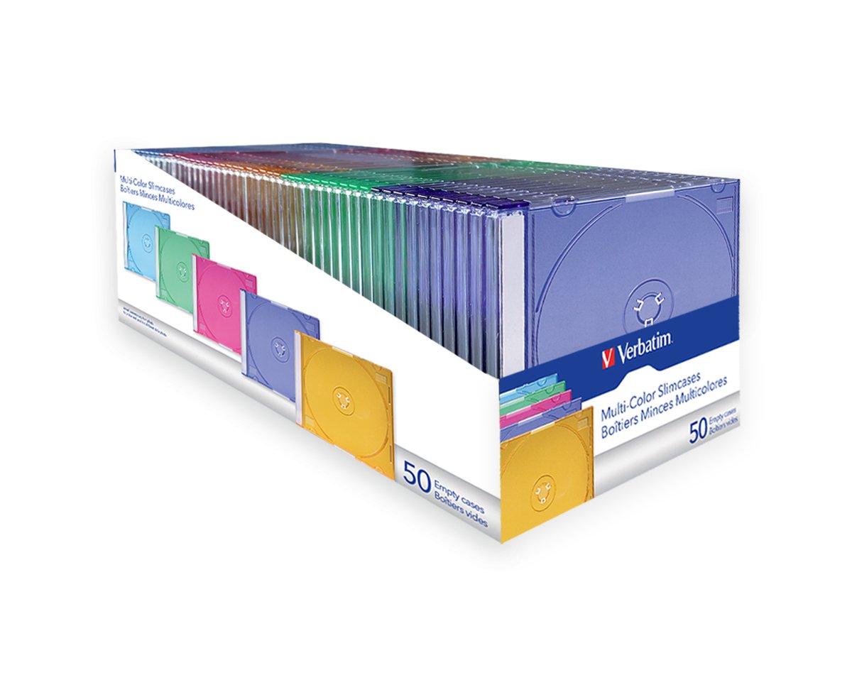 Verbatim Pack De 50 Unidades Funda Dvd Multicolor