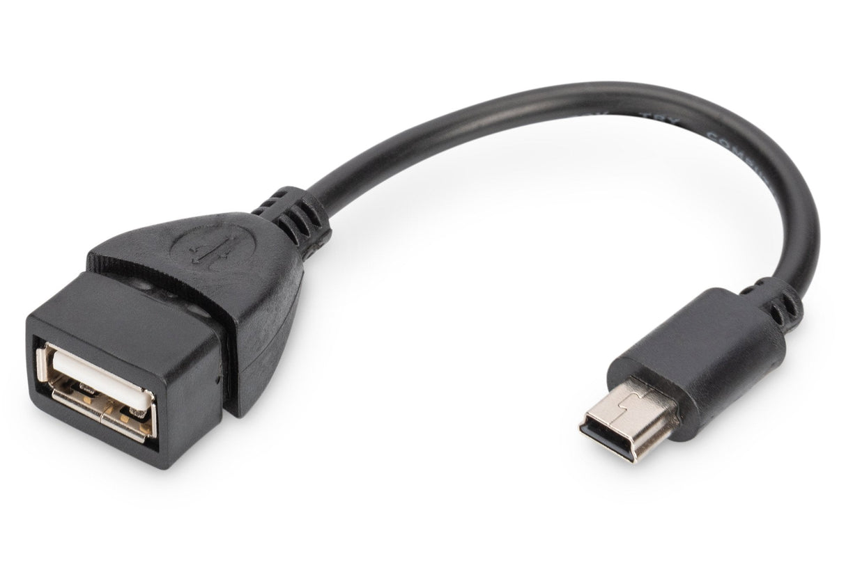 Cable Usb 2.0 Tipo Mini Usb A-H Otg 0.15m
