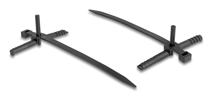 Delock Kabelbinder Con Dübel L 150 X B 7,0 Mm Negro 100 Piezas