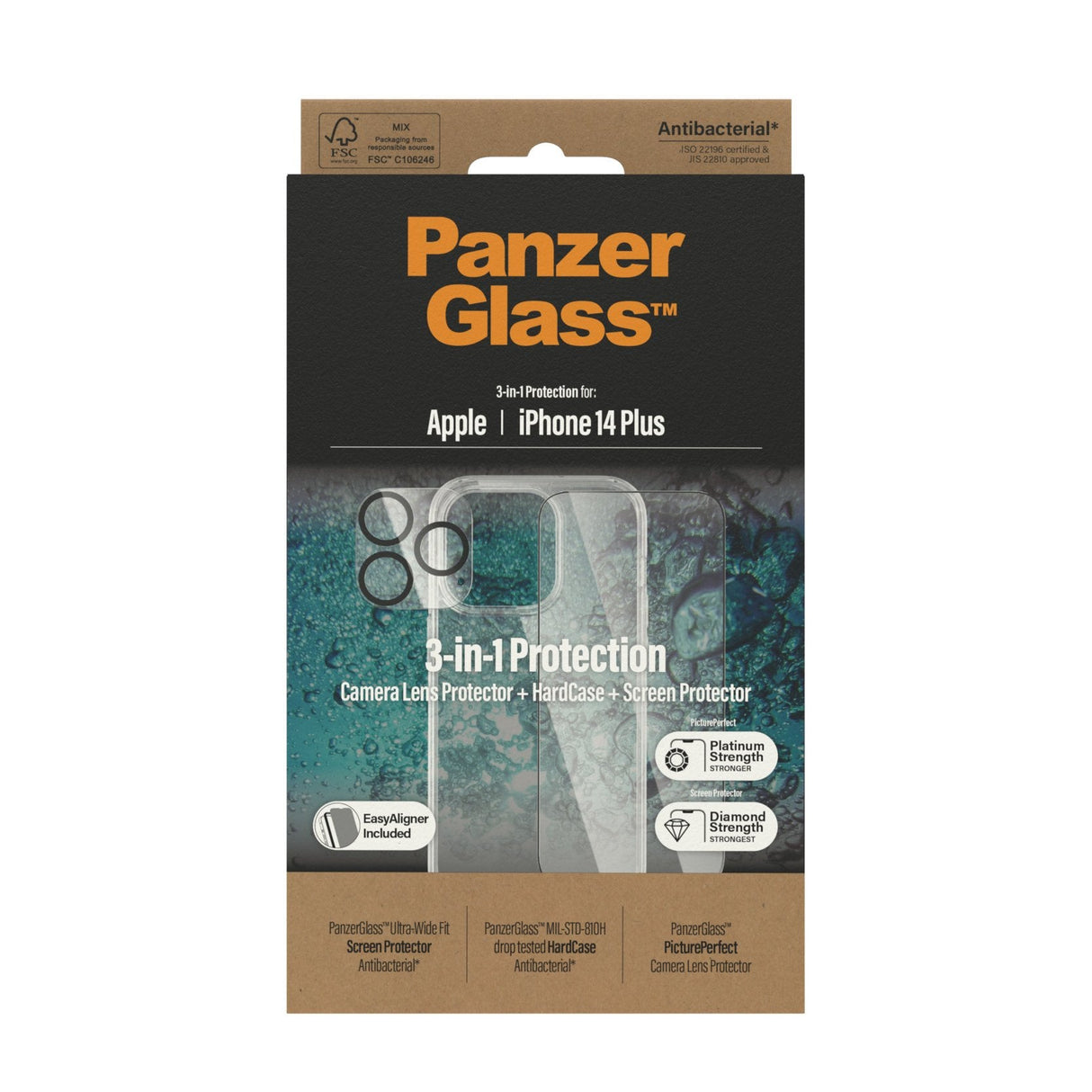 Panzerglass Pg Bund Iph 2022 6.7 Max Uwf Scr Hc Pp Protector De Pantalla Para Iphone 14 Plus