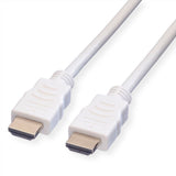 Value Hdmi High Speed Cable Mit Ethernet, Wei, 10 M