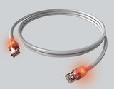 Easylan Dualboot Led Cable De Red Rj45 S Ftp Cat.6a (Class Ea), Mit Sacon Stecker, Lsoh, Grau, 2 M