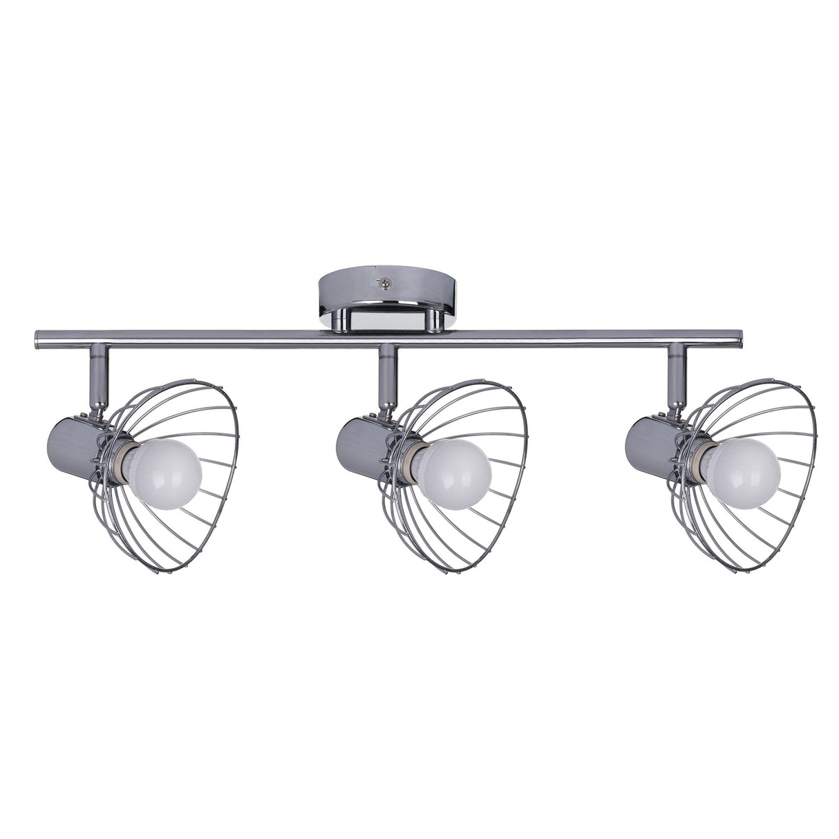 Activejet Gizel Tira De Luz De Pared De Techo Triple Cromo E14 Lámpara De Pared Para Sala De Estar