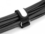 Delock Klettcablebinder Mit Schlaufe Und Beschriftungsfeld L 457 X B 25 Mm Schwarz 5 Stück
