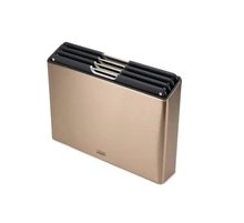 EAN 5028420001211 - Joseph Joseph Schneidebrett Folio Steel tabla de cocina para cortar Rectangular Negro, Oro rosa imagen 1