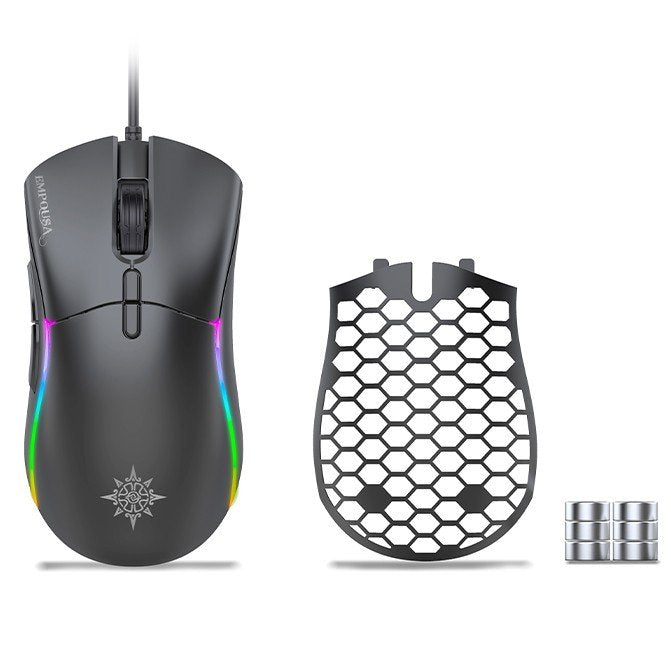 Raton Gaming Inca Rgb 6 Led 10000 Dpi 7d Macro Keys Double