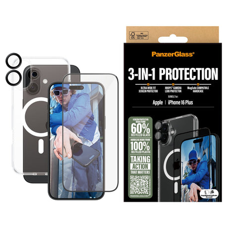 EAN 5715685003400 - PanzerGlass ® 3-in-1 Protection Bundle iPhone 16 Plus Protector de pantalla Apple 1 pieza(s) imagen 2