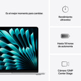 EAN 0195949836909 - Apple MacBook Air Apple M M4 Portátil 34,5 cm (13.6") 16 GB 512 GB SSD Wi-Fi 6E (802.11ax) macOS Sequoia  imagen 10