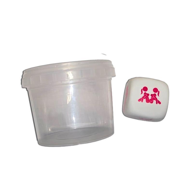 Dado Blanco De Posturas En Bote Para Chicas