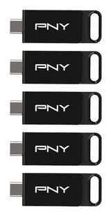 Usb-Mick 64gb Pny Elite Usb 3.2 Type-C 5-Pack Retail