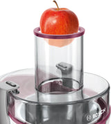 EAN 4242002812090 - Bosch MES25C0 exprimidor Licuadora centrífuga 700 W Cereza (fruta), Transparente, Blanco imagen 4