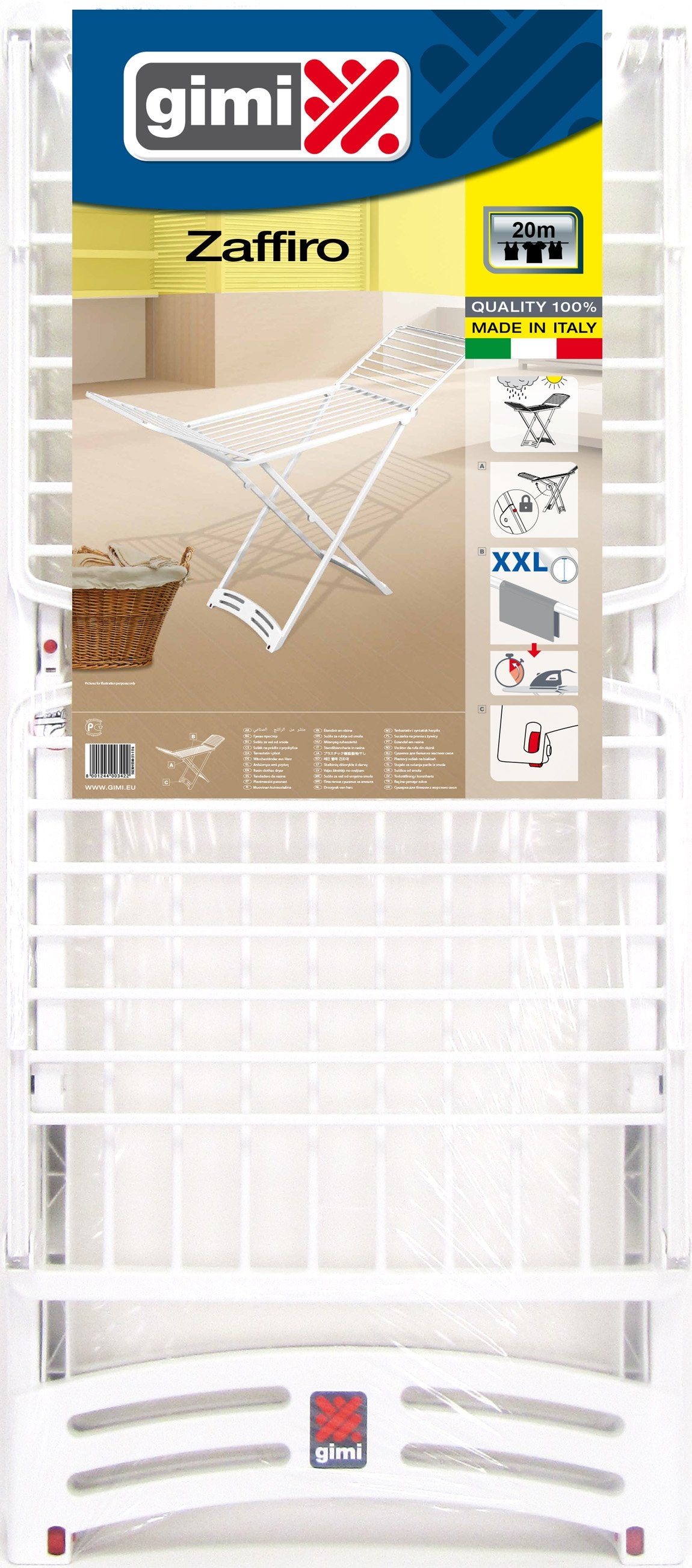 Tendedero Zaffiro X Legs Espacio De Tendido: 20m Gimi 153874