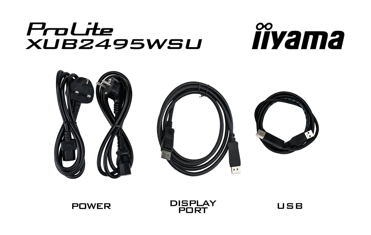 Monitor Iiyama 61.1cm 24" Xub2495wsu-B5 16:10 Hdmi+Dp+Usb Ips Bl Retail