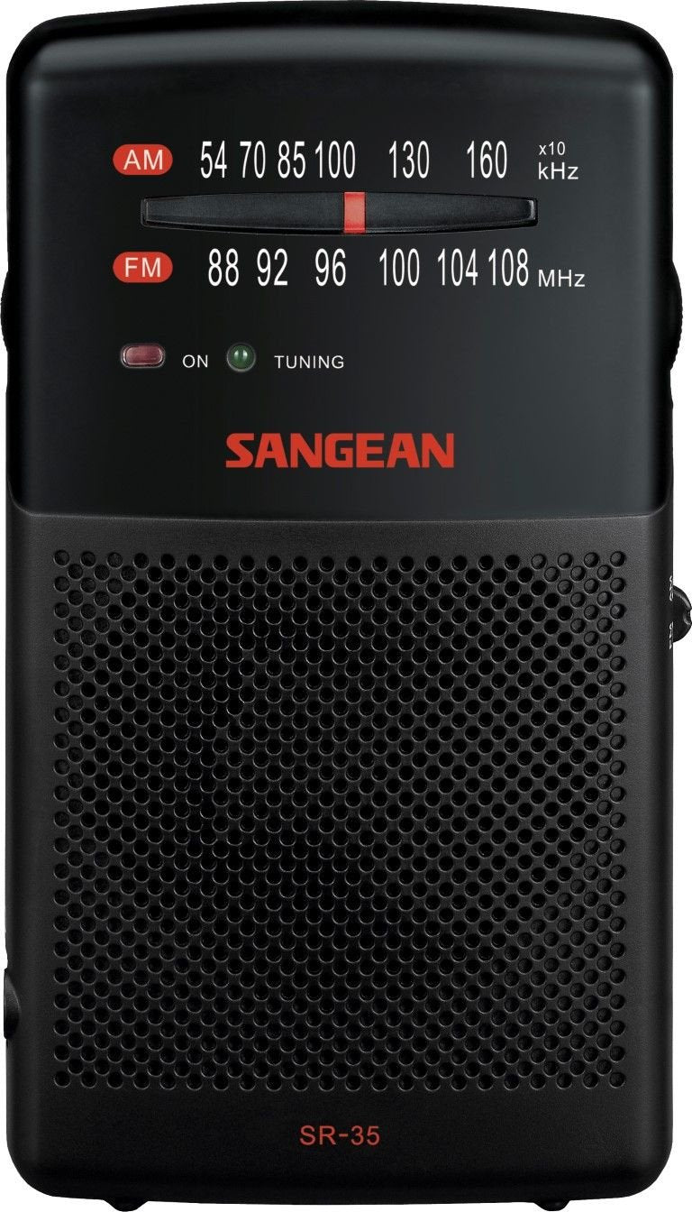 Sangean Sr-35 Negro Radio De Bolsillo Fm/Am Altavoz Integrad