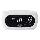 EAN 5905575903150 - Adler AD 1186W despertador Reloj despertador digital Negro, Blanco imagen 1