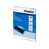 Dahle Pack De 100 Fundas Para Plastificar Brillo A4 - 125 Micras - Alta Calidad - Transparente