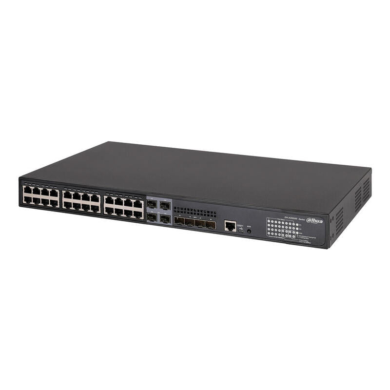 Dahua As5500-24gt4xf-370 Switch Poe 24 Puertos Gigabit + 4 Combo Gigabit Sfp/Sfp+ 10gbps 370w Manejable Layer3