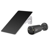 Dahua Bf4ca/M0508 Tubular Ip H265 4m Iluminación Dual Led20m/Ir15m 2.1mm Ip66 Pir Mic/Altavoz Wifi Ai Color Negro Con Batería + Panel Solar