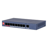 Dahua Cs4009-8gt-110 Switch Poe 8 Puertos Gigabit + 1rj45 Uplink Gigabit 110w Gestionable En Cloud Layer2