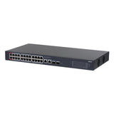 Dahua Cs4228-24gt-375 Switch Poe 24 Puertos Gigabit + 2 Uplink Gigabit Rj45 + 2sfp Gigabit 375w Manejable En Cloud Layer2