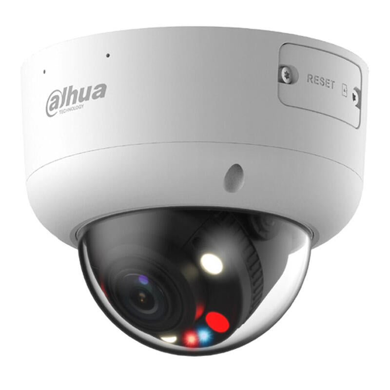 Dahua Ipc-Hdbw3549r1-Zas-Pv Domo Ip Tioc 2.0 H265 5m Wdr Ivs Smd Iluminación Dual Led40m/Ir50m 2.7-13.5vfm Ip67 Ik10 Poe Mic Audio E/S Ai