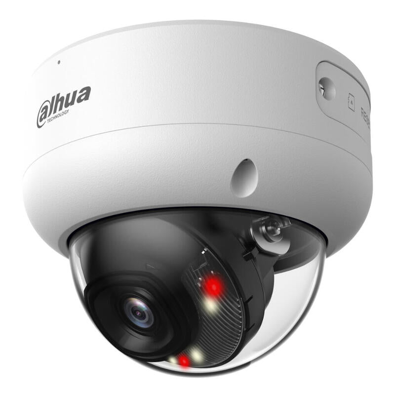 Dahua Ipc-Hdbw3649e-S-Il-0280b Domo Ip H265 6m Wdr Iluminación Dual Led30m/Ir30m 2.8mm Ik10 Ip67 Poe Sd Ai