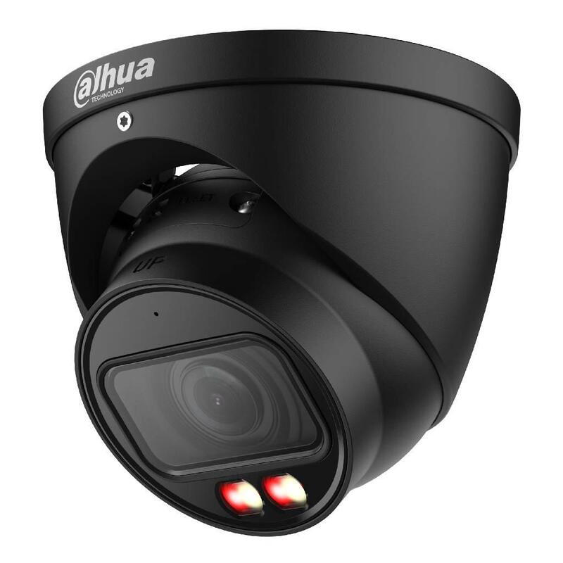 Dahua Ipc-Hdw3249t-Zs-Il-B Minidomo Ip 2m H265 Full Color Wdr Iluminación Dual Led50m/Ir50m 2.7-13.5mm Ip67 Poe Mic Ai. Color Negro