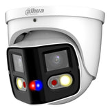 Dahua Ipc-Pdw3849-A180-As-Pv Domo Ip H265 2x4m Tioc Dual-Lens Splicing Full Color Wdr Starlight Led25m/Ir20m 2.8mm Ip67 Poe Sd Audio Mic E/S Ai