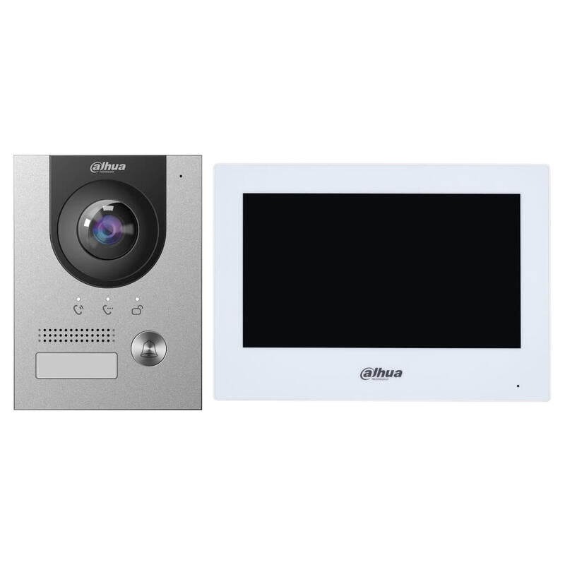 Dahua Ktd02(S) Kit Videoportero 2-Hilos Ip Exterior Para Superfície + Monitor Interior 2-Hilos Y Wifi