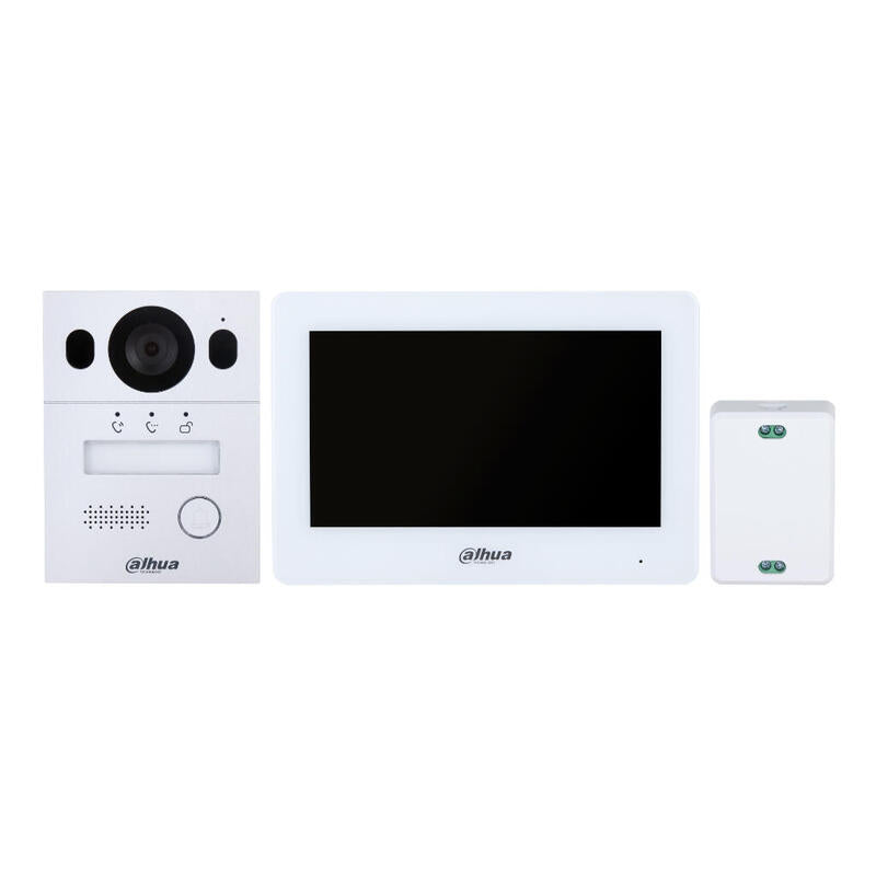 Dahua Ktx01(F) Kit Videoportero Híbrido Wi-Fi De 2-Hilos Ip Exterior Para Insertar + Monitor Interior