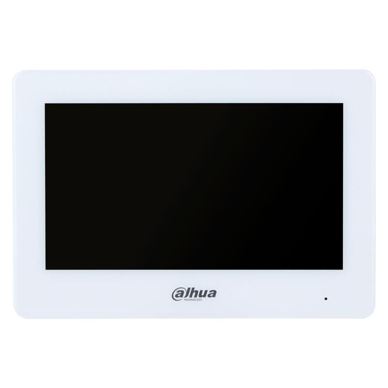 Dahua Vth5123h-W-S2 Monitor Interior 7" Híbrido Wifi / 2-Hilos De Superficie Para Videoportero Ip Táctil Sd 8e/1s Alarma Blanco