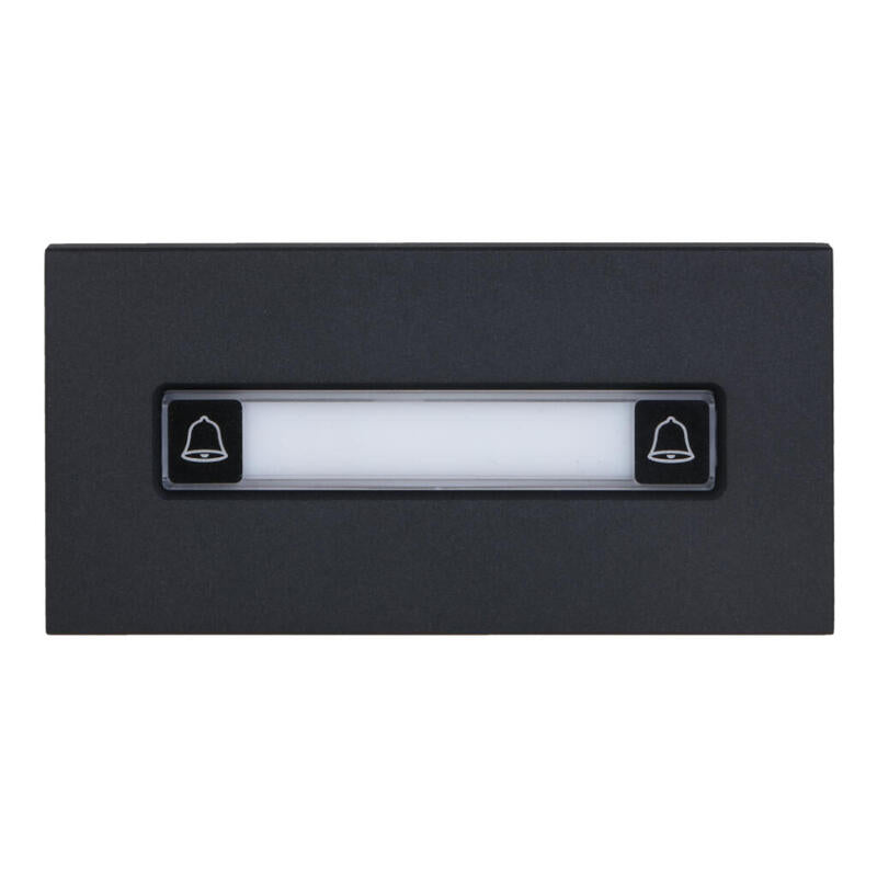 Dahua Vto4202fb-Mdb2 Estación Exterior Modular Para Videoportero Ip Con 2 Botones Para Series Vto4202f-X. Color Negro