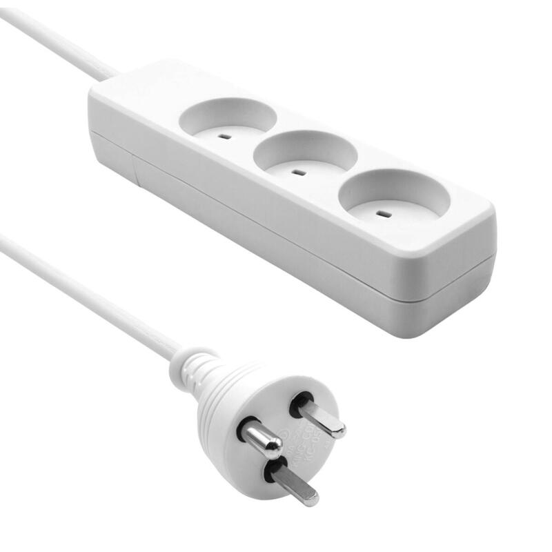 Danish It Power Strip 3-Way - 4m White - Warranty: 360m