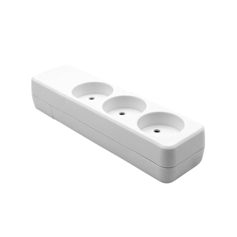 Danish Power Strip 3-Way White - Warranty: 360m