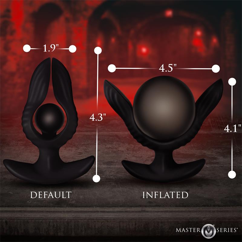 Dark Pearl Plug Anal Con Inflado Y Vibración Con Control Remoto