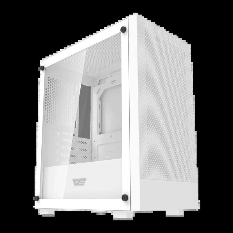 Darkflash M305 Mesh Cristal Templado Micro-Atx 195×387×325 Mm Blanco Caja Pc