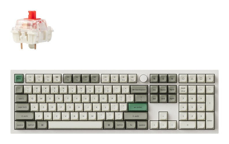 Keychron Q6 Max Full Size Red Switch Shell White