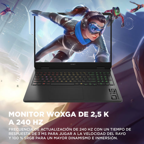 EAN 0199251388552 - HP OMEN Gaming 16-am0036ns Intel Core Ultra 7 255H Portátil 40,6 cm (16") 2K 32 GB DDR5-SDRAM 1 TB SSD NV imagen 8