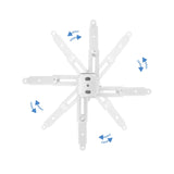 Tooq Soporte Universal De Techo Para Proyector - Inclinable Y Giratorio - Peso Max 20kg - Blanco